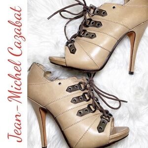 JEAN-MICHEL CAZABAT Olga Leather Stiletto Boot, Size 37